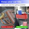 2Pcs Car Headrest Backseat Organizer Multifunctional Hanging Seat Back Phone Organizer with Cup Holder 5-lattice Storage For Car