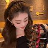 Artificial Crystals Decorated Velvets Headbands Glittering Waving Design Comfortable Hair Accessory For Women Girls