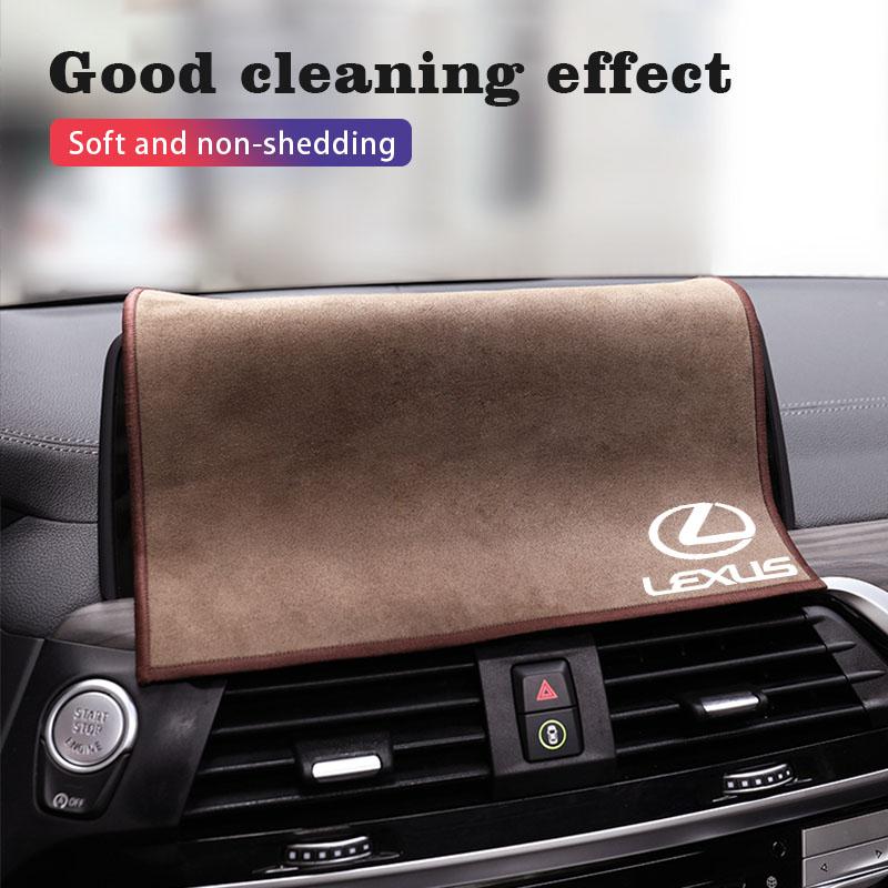 Microfiber Towel Car Cleaning Care Accessories For Lexus F SPORT LBX NX RX 350h 450h Plug-in Hybrid ES UX 300e GS GX IS LS LX CT AFH1