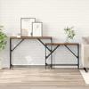 Console Table 2 pcs Reclaimed Wood Look 100 x 28 x 75 cm Engineered Wood