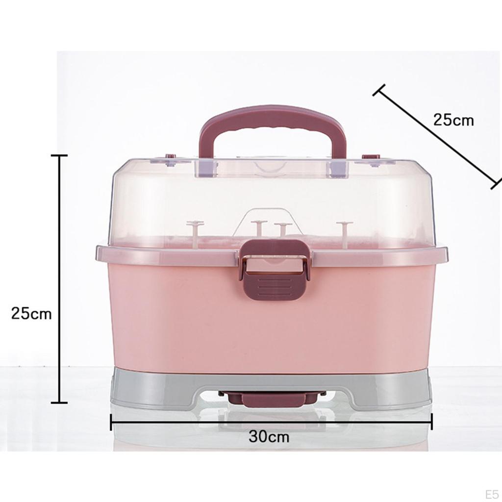 Flaschenaufbewahrung, Trockengestell, tragbares Stillbesteck, Behälter, Organizer, Abtropffläche für die Küche zu Hause