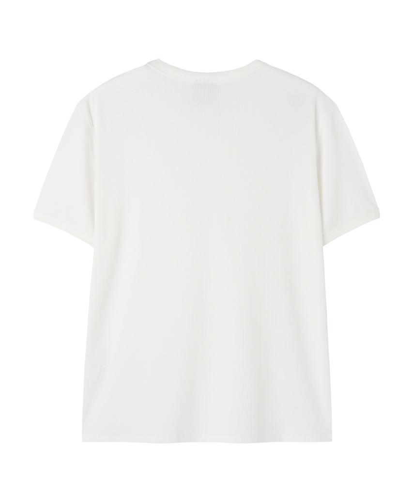 Opeunyadeu(Owai) Metal Logo Rip Tee - White