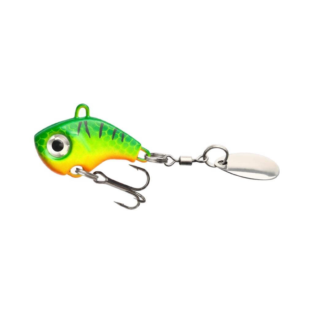 Mini VIB Long Cast Fishing Lure with Spinner Blade 10g Sinking Vibration Bionic Hard Bait for Freshwater Fishing