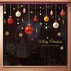 1PCS Merry Christmas  Ball Wall Casement Casement Stickers Christmas Wall Sticker Kids Room Wall Decals Merry XMAS Home Decor