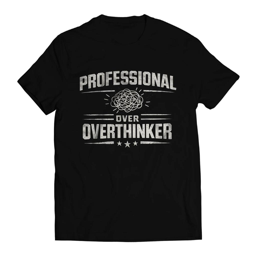 Professional Overthinker Shirt, Funny Overthinking T-Shirt, Anxiety Humor Tee, Introvert Gift, Mental, Relatable Graphic Tee