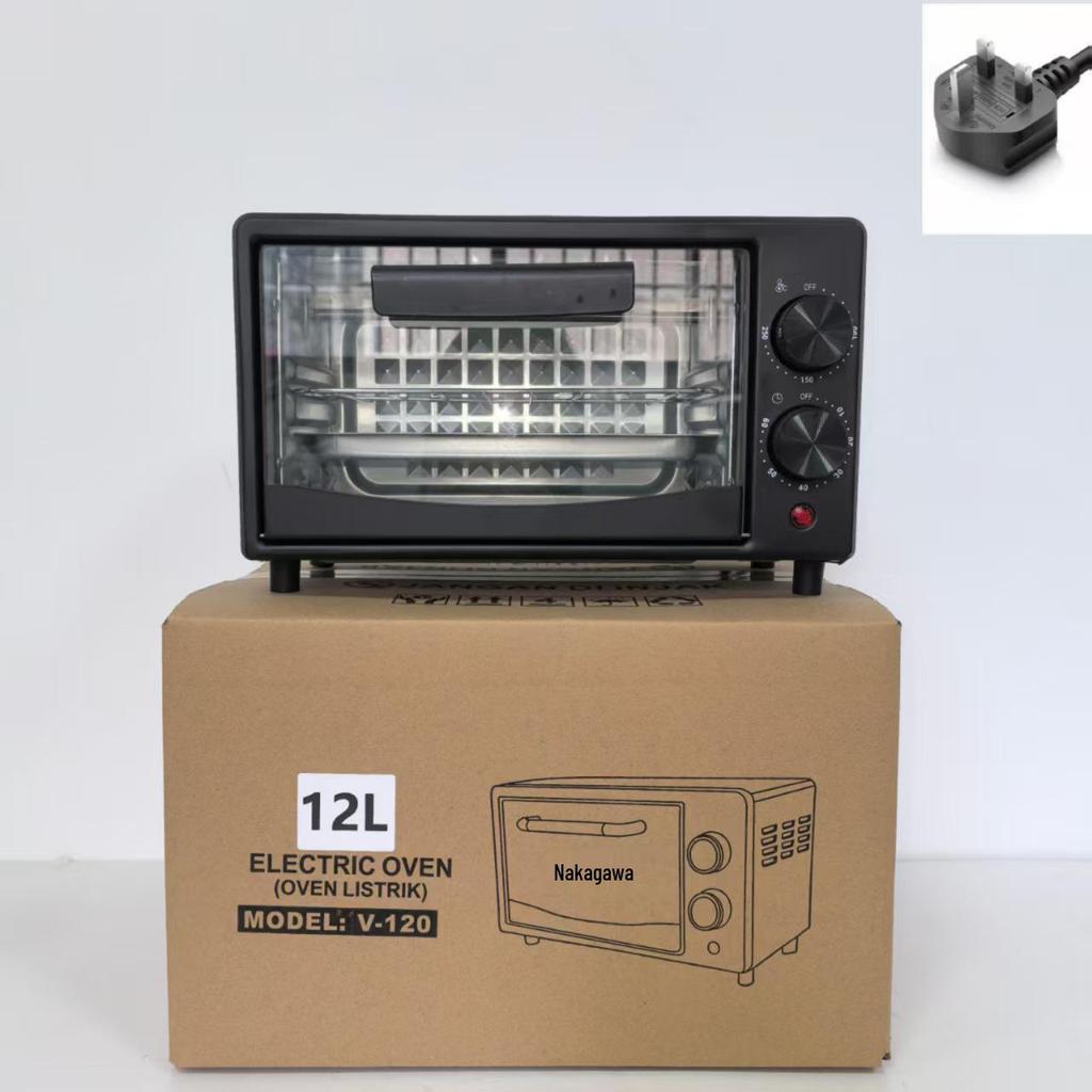 Compact Double-Layer Multifunctional Electric Oven - 12L/25L/48L Capacity for Household Baking