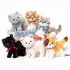 Bow Standing Adorable Cat Plush Toy For Children Birthday Present And Collection