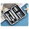 Focstar Premium 6pcs Stainless Steel Manicure & Pedicure Nail Clippers Set Travel Case Beauty Tool Kit (M107)