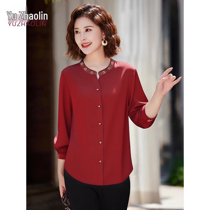 Slavnostní halenka s dlouhým rukávem pro starší ženy