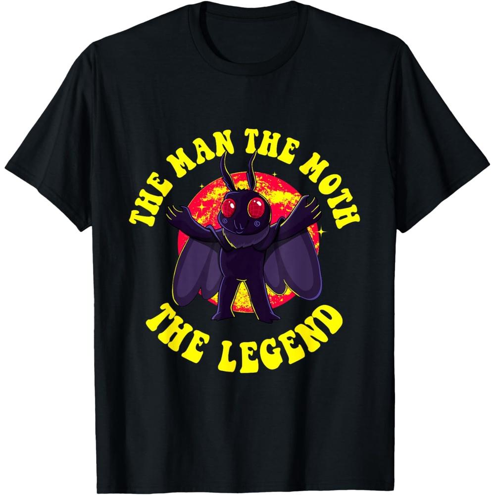 The Man The Moth The Legend Mothman Cute Cryptid Creatures T-Shirt XL чёрный