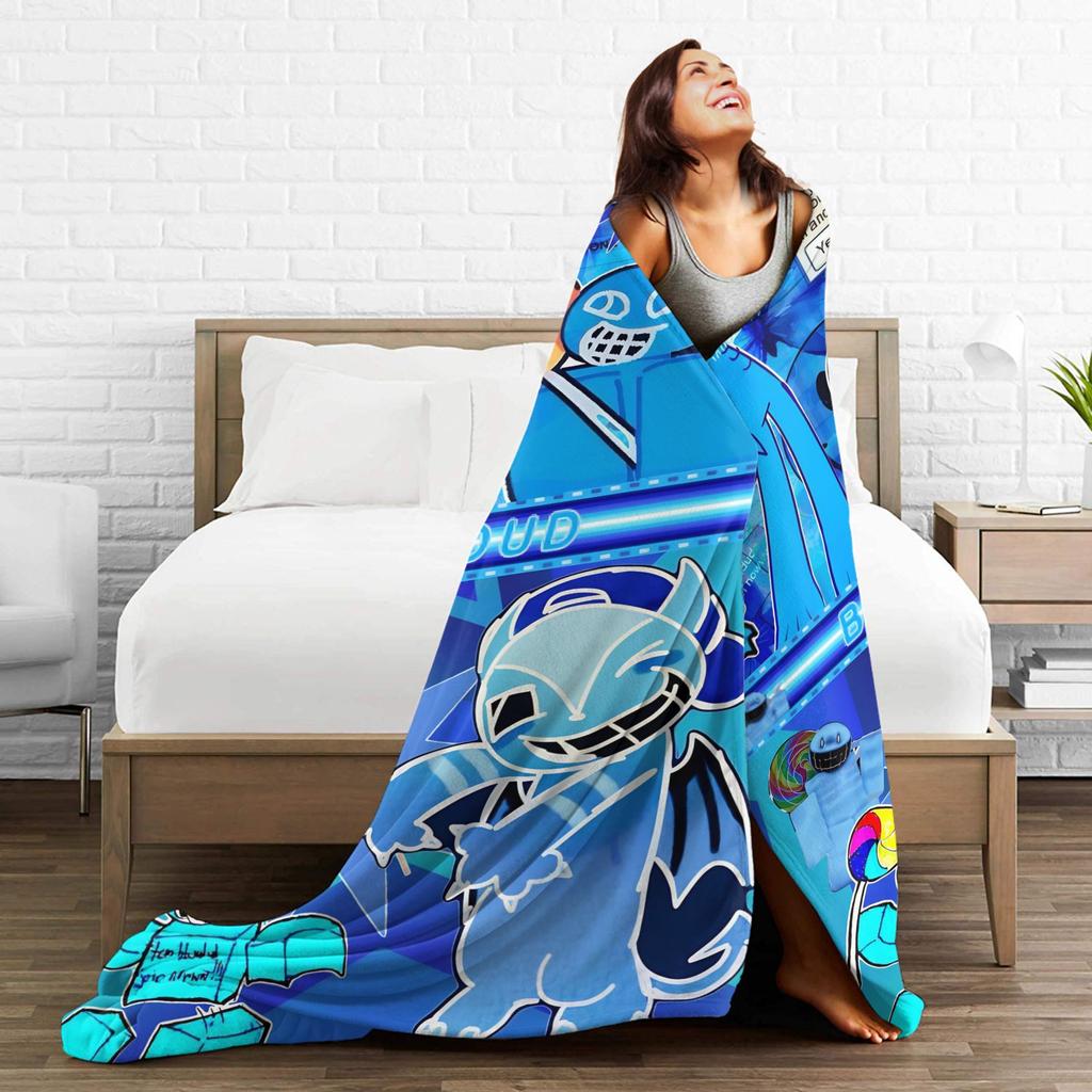 Bluudude Gubby Přikrývka na postel Forsaken Game Teplá plyšová deka na gauč Cestování Flanelové přehozy Přehozy na postel