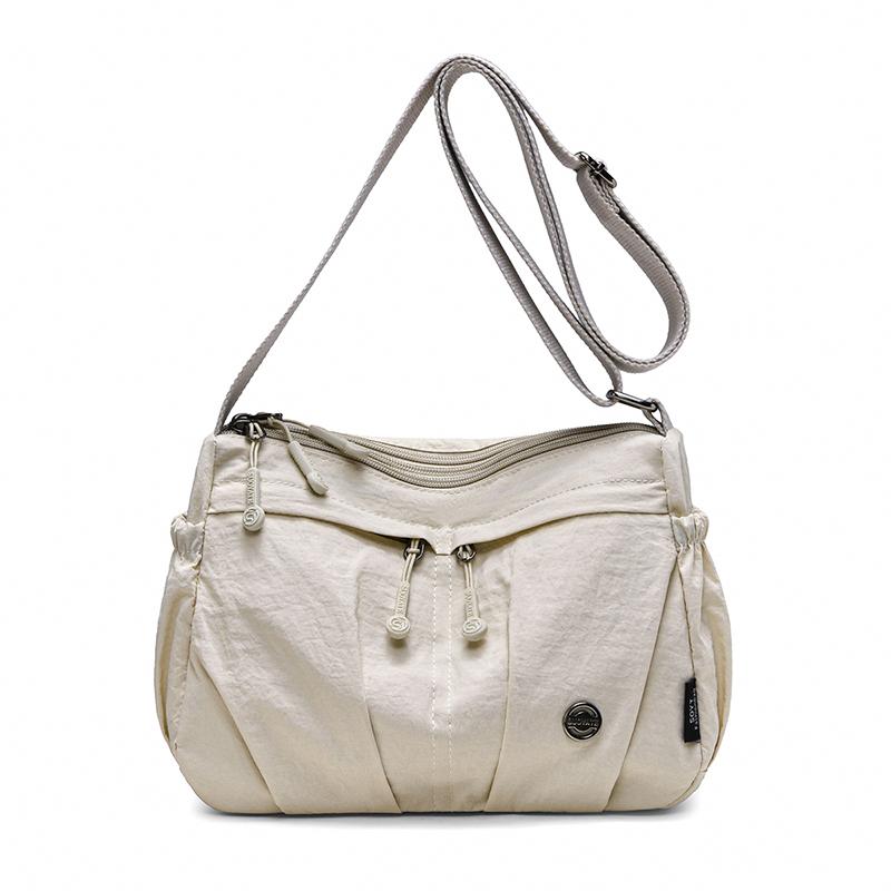 Lightweight Large Capacity Multi-Pocket Nylon Crossbody Bag