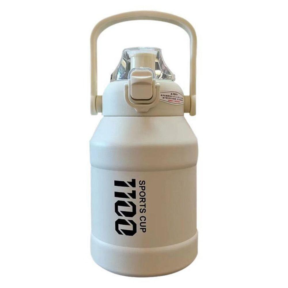 Insulated Hand-held Thermos Cup Leak Proof Straw Thermal Water Bottle  Coffee Tea