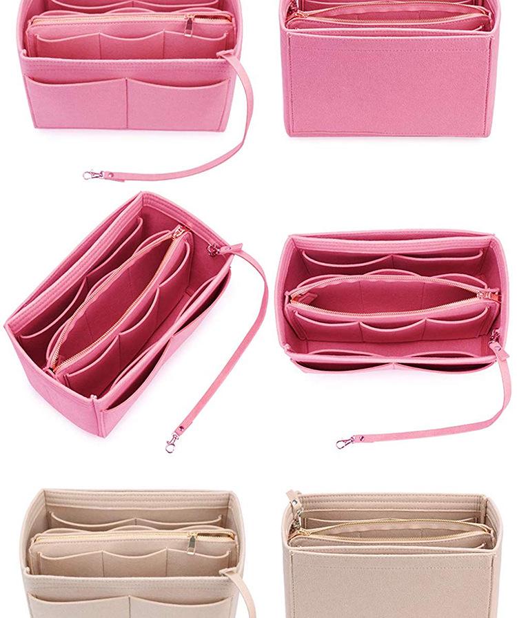 Women's Cross-Body Felt Makeup & Storage Bag