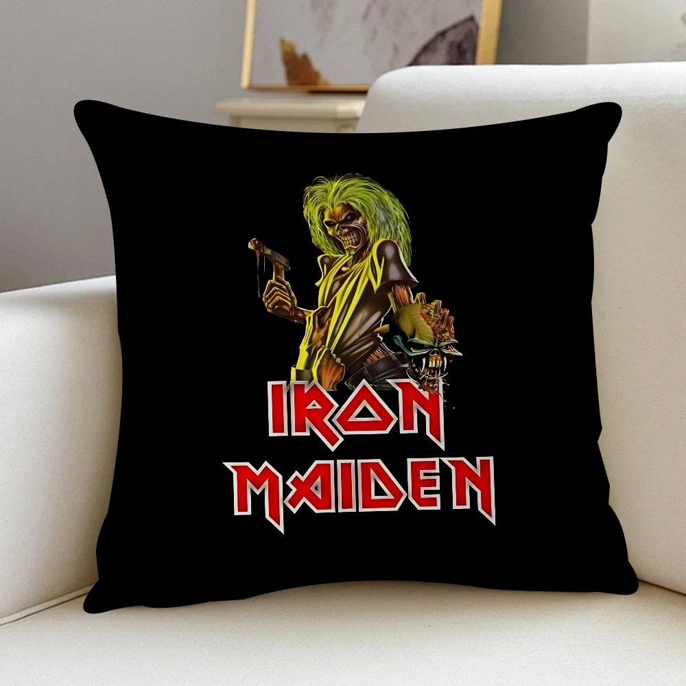 Band I-Iron M-Maiden ЛОГО Подушка Чехол Дизайн Наволочка Декор Праздничный Декор 16x16Inch