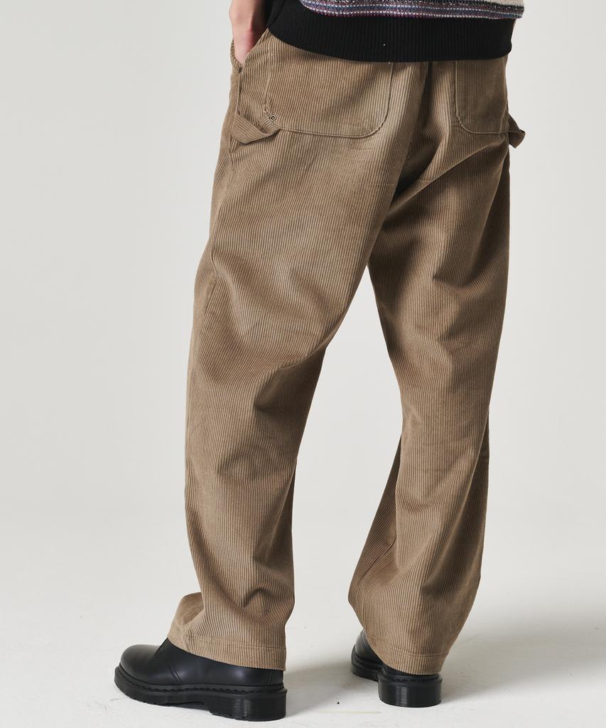 GOSTREET Carpenter Rivet Corduroy Pants Mocha