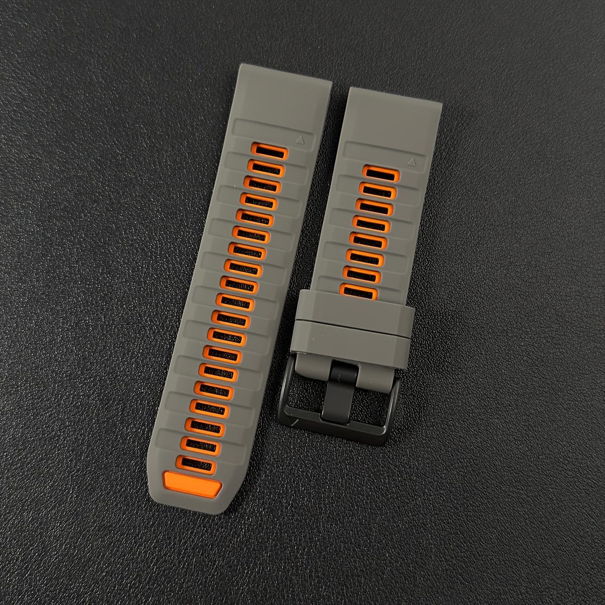 20/22/26mm Two-Tone Quick Fit Silicone Watch Band For Garmin Tactix 8/7/Descent G2/Fenix 8/Epix Pro/Enduro 3/Forerunner 955/965 26mm
