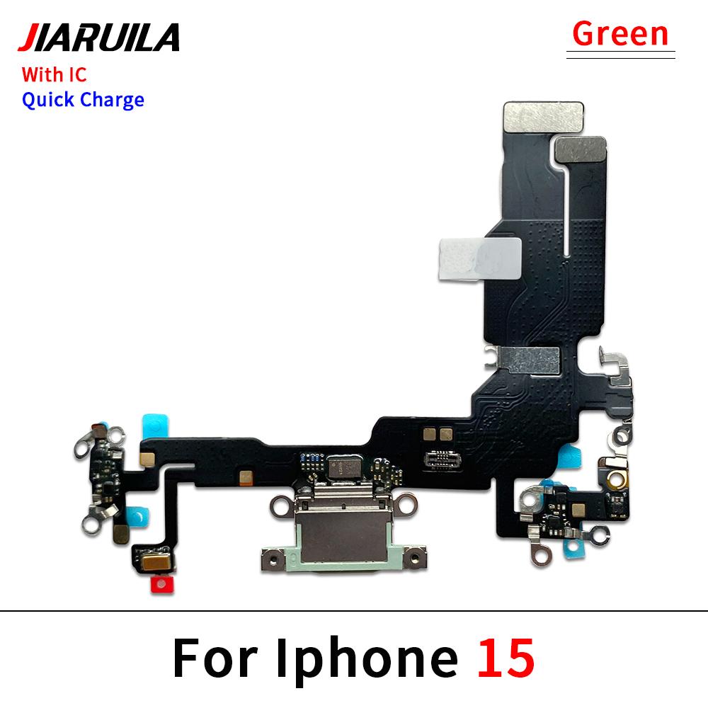 NEW USB Charger Charging Port Dock Connector Microphone Board Flex Cable For iPhone 15 / 15 Plus / 15 Pro