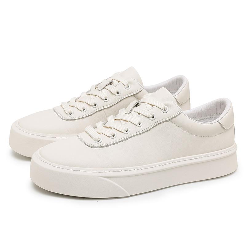 

Fashion Handmade Lace Up Mens Sneakers Outdoor Men s Jogging Shoes Office Men s Walking Shoes Classic Genuine Leather Casual Footwear 44