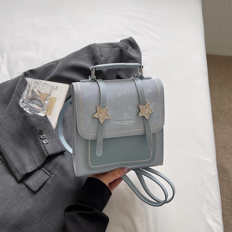 Schoolbag High Value Personality Foreign Texture Hand Bag 1011 Summer New Backpack Trend Korean Version Fashion Backpack