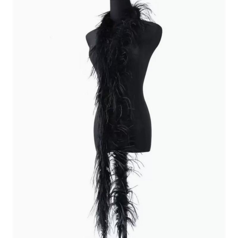 DIY Weißer STRAUSSENFEDER boa 1 6 10 15 35lagig Straußenfeder boa Besatz Tanzkleid Hochzeit Basteln Halloween Kundenspezifische Lieferung auf Lager