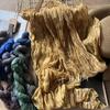Vreovor Tie Dye Scarf Retro Autumn And Winter New Style Pleated Coffee Thin Long Strip Shawl Men And Women Warm Silk