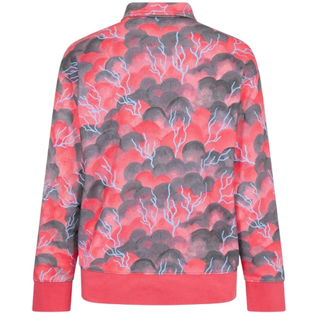 Levis Mens Lacoste All-Over Print Collared Sweatshirt