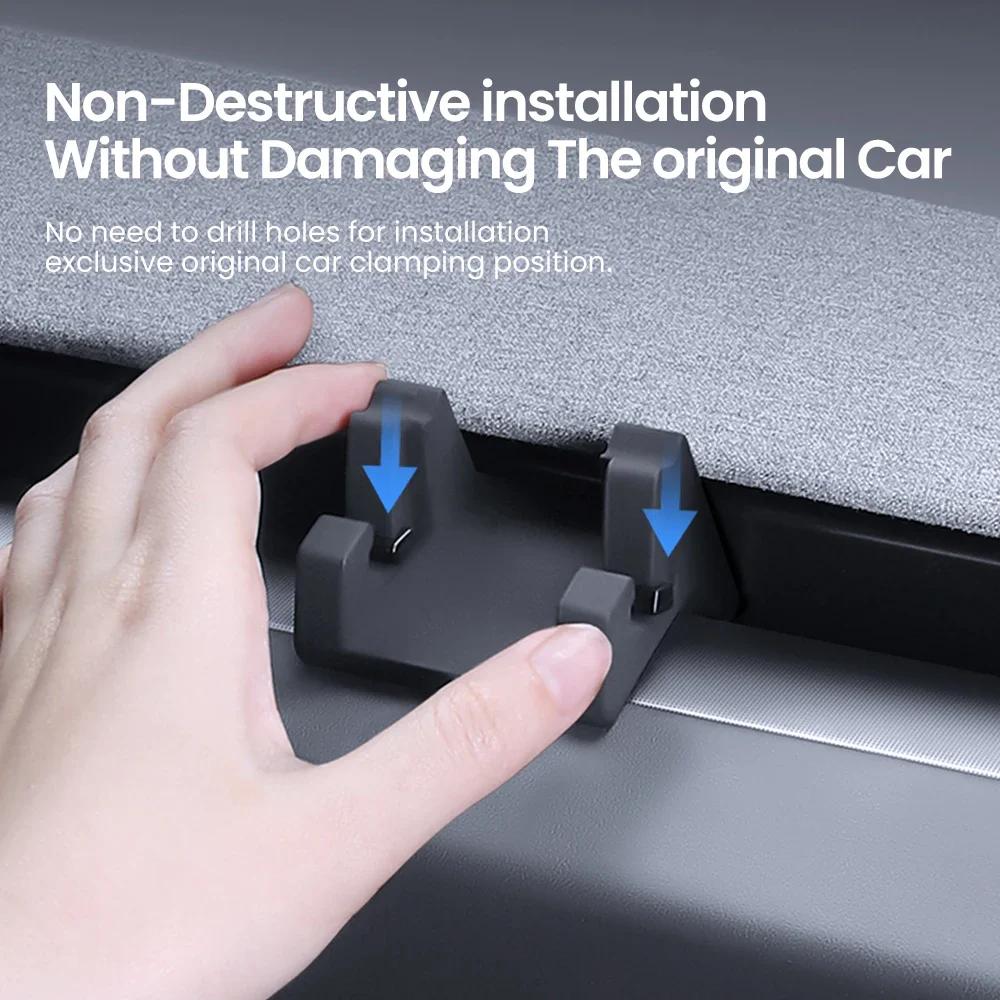 For New Tesla Model Y Juniper 2025 2026 Air Vent Phone Mount Dashboard Phone Bracket Model 3 Highland Liquid Silicone Stand