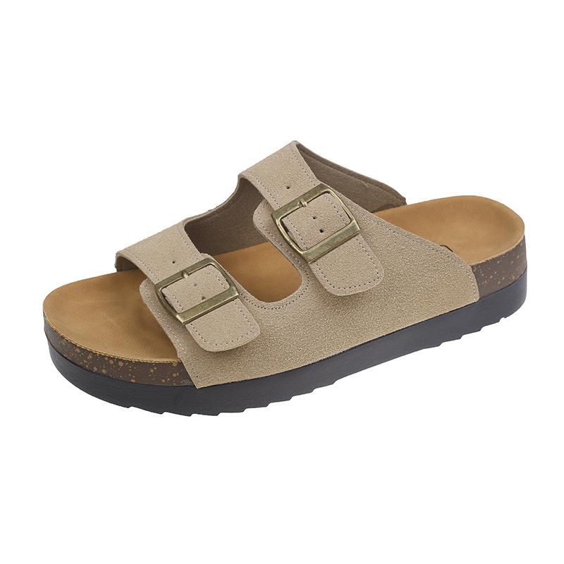 Thick-bottomed Boken slippers women's summer outer wear new casual Mori retro comfortable flat-bottomed outer wear sandals