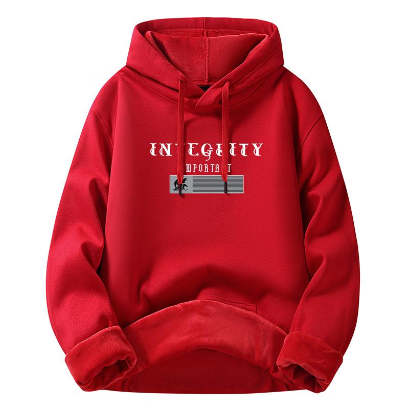 Men's padded hoodie men's autumn and winter new cotton sweater thickened loose warm jacket