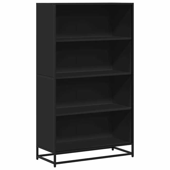 VidaXL Black Bookcase 80.5x35x139 Cm Engineered Wood, Bookshelf, Book Holder, Book Support, Cabinet of 3300845