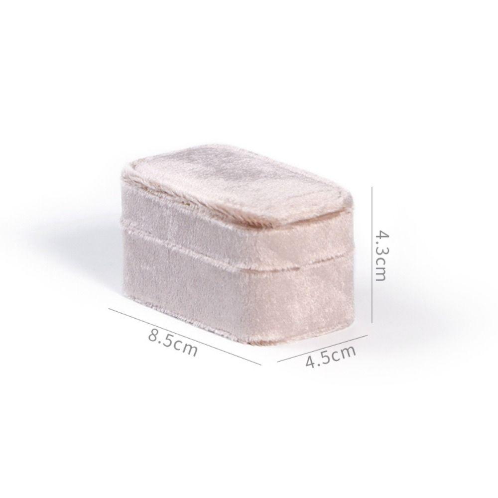 Velvet Jewelry Box Elegant Jewel Case Portable Organizer Case