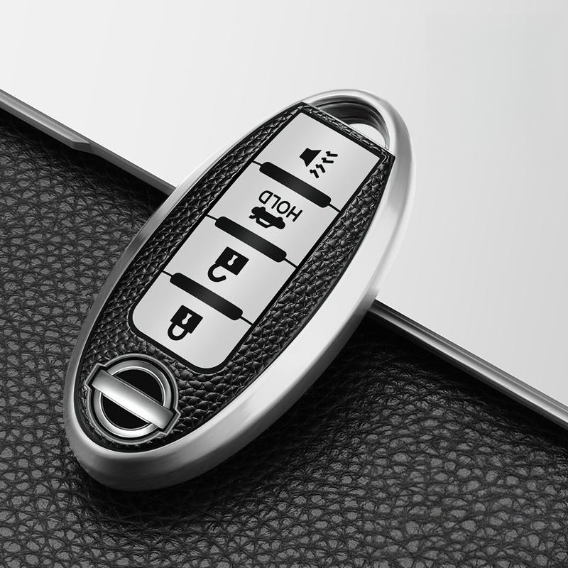3/4 Button Leather TPU Car Key Case Cover Shell for Qashqai X-Trail T32 T31 Juke J10 J11 Kicks Tiida Pathfinder Note for Infiniti