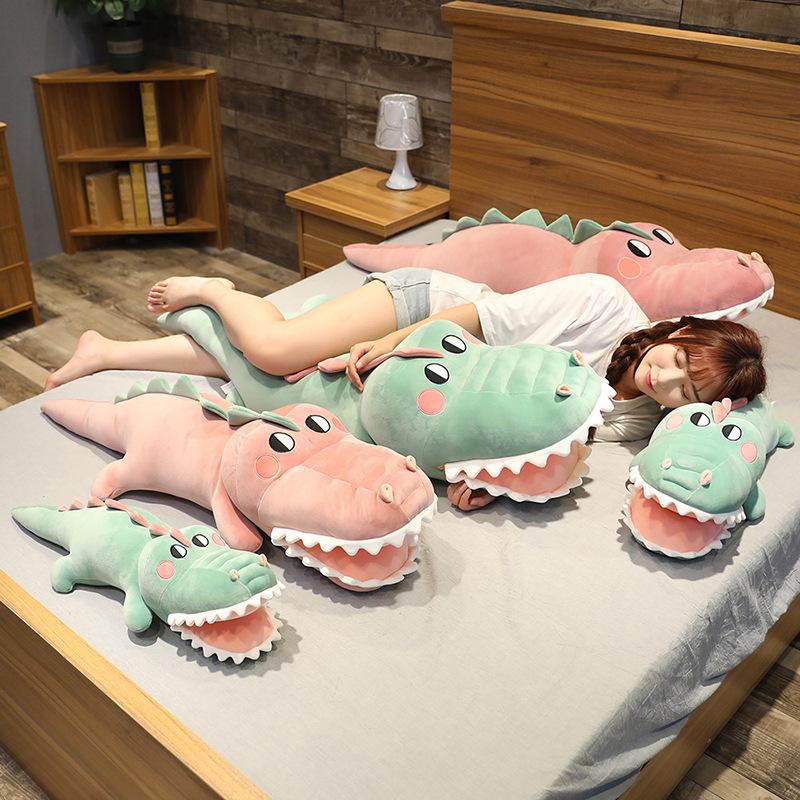 Crocodile doll large plush toy sleeping pillow long pillow cute ragdoll doll birthday gift girl