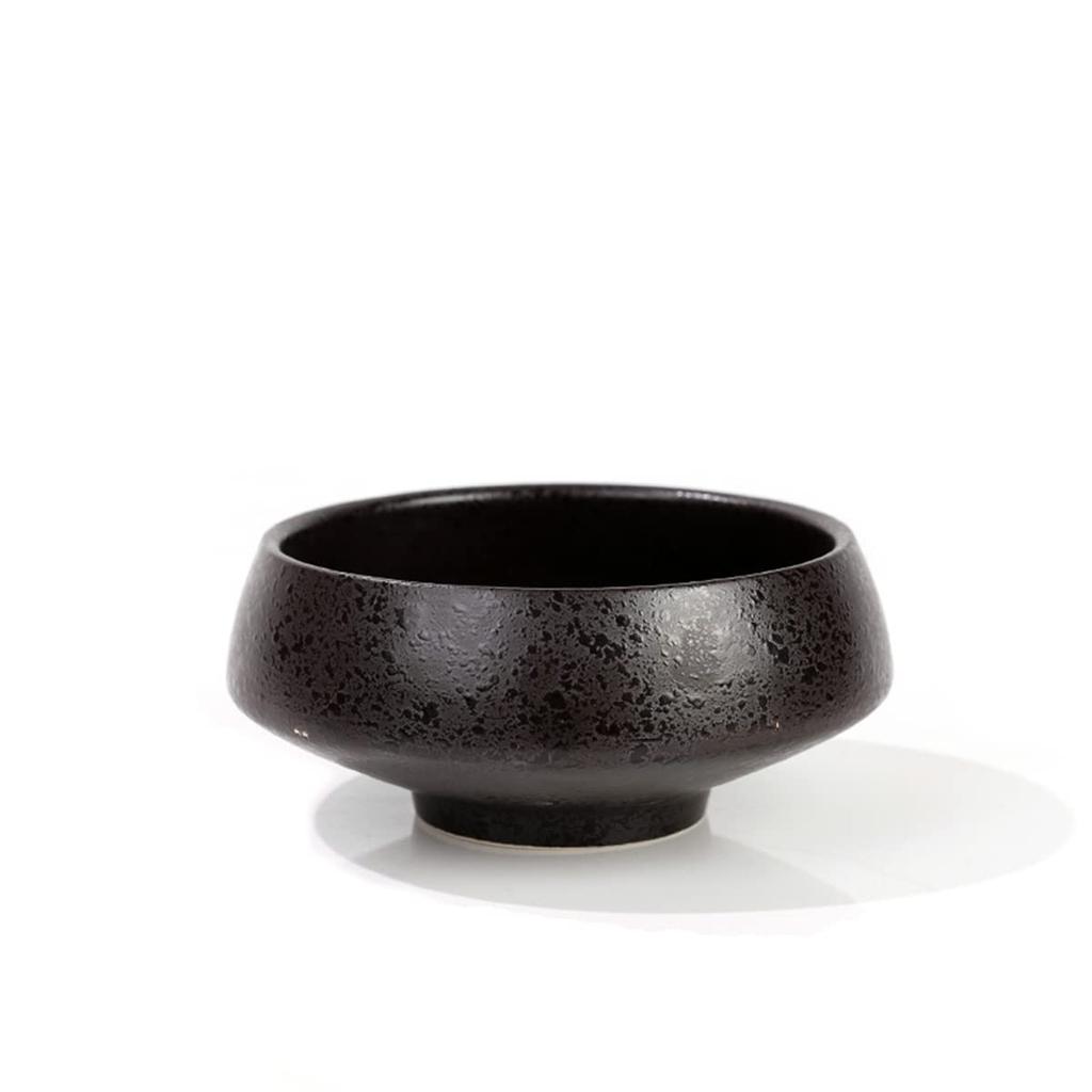 AIVAR Vodní květ Květinová základna pro květinovou vodu Čerstvé květiny Bonsaj Černá keramická květina Japonská oválná květinová váza na čerstvé květiny Mísa, Nádoba,