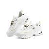 Skechers DLites 1.0 Szövet Bőr Fűzős Alacsony Szárú Apukás Sneakerek Női sneakerek Fehér Sárga 896140-WYL