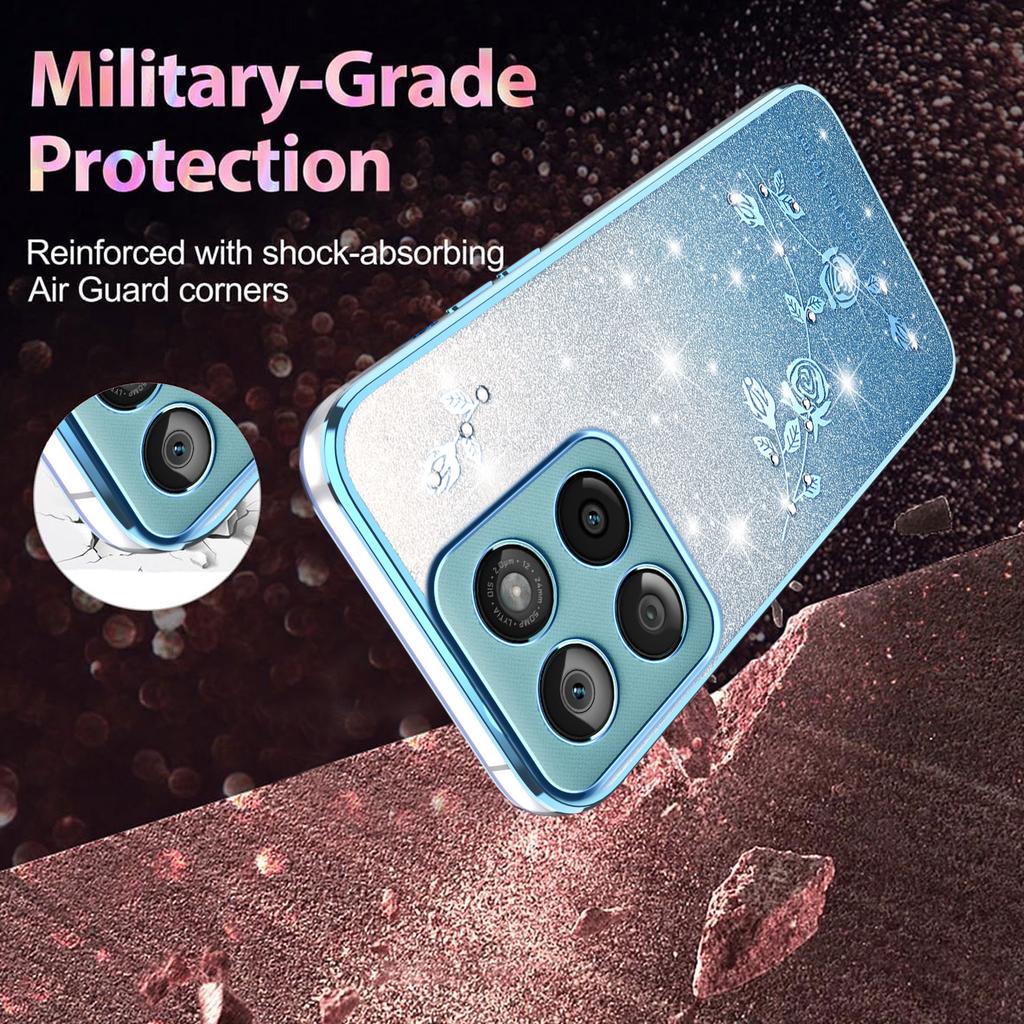 KADEM TPU Case for Motorola Edge 60 5G/60s 5G/60 Fusion 5G Flower Design Gradient Phone Cover