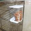 Bird Feeder Large Capacity Automatic Bird Food Feeder Transparent Parrot Hanging Food Container for Cage
