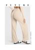 Women's Nude Feel Peach Hip High Waist Yoga Pants - Elastic, Straight Wide-Leg Design for Fitness