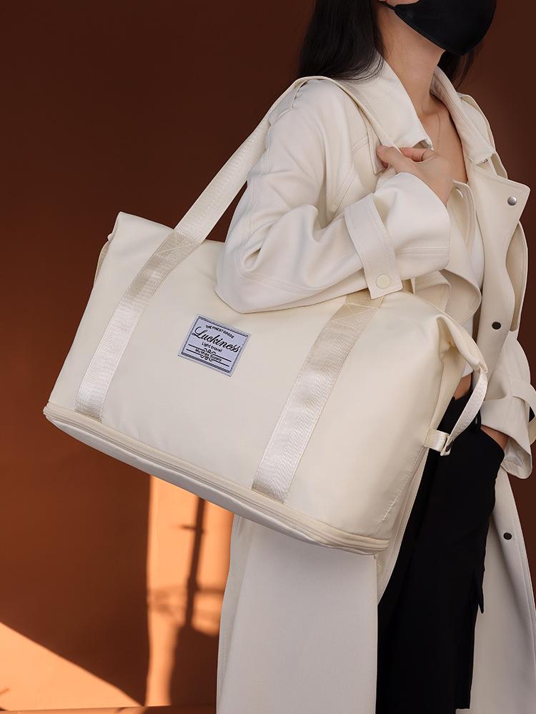 Geantă de călătorie din pânză Oxford de mare capacitate, cu separare între umed și uscat, pentru sport și fitness