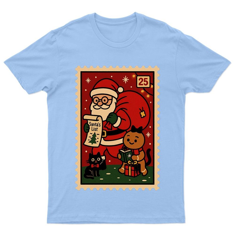 Santas List Christmas Vintage TShirt Unisex Gift Retro Seasonal Funny Xmas S
