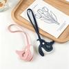 1Pcs Cute Whale Dolphin Bag Pendant Sea Animal Pu Leather Keychain Calming Deep Sea Vibes-Relaxing Nature-Inspired Accessory
