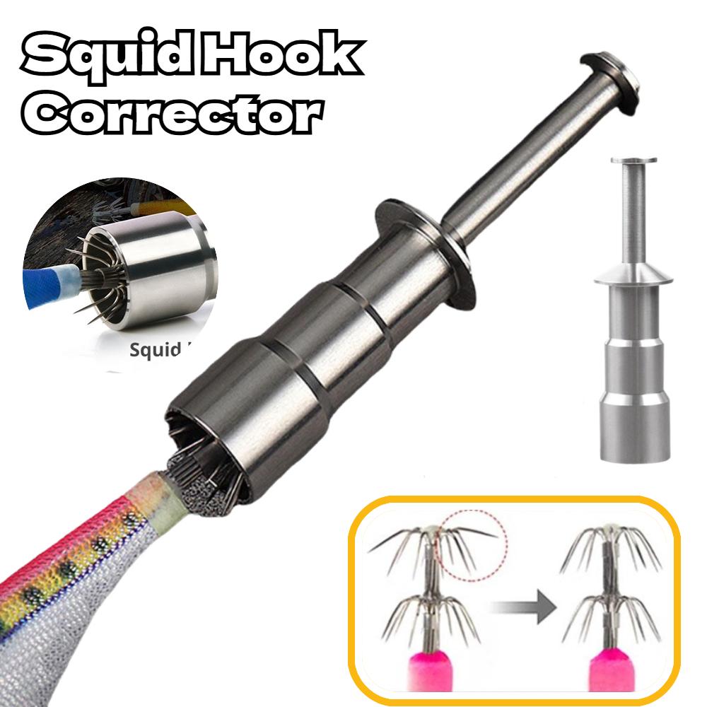 Nuovo Acciaio Inossidabile Amo Calamaro Correttore Amo Polpo Strumento di Riparazione Può Ripristinare Amo da Pesca Deformato Accessorio Tackle Pesca Pesca