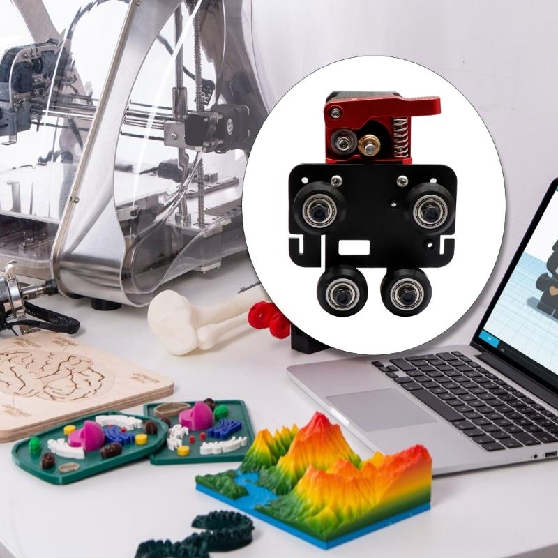 Metal Extruder Upgrade Kit with Mounting Plate for Ender5 3D Printer Enhanced Stability High Precision Printing