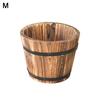 Rustic Succulent Planter Medinės statinės tuščias gėlių vazonas konteineris Sodo dekoras