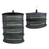 Herb Drying Rack with Zipper Opening Multi Layer Multipurpose Hanging Plant Dryer Net for Grow Tents