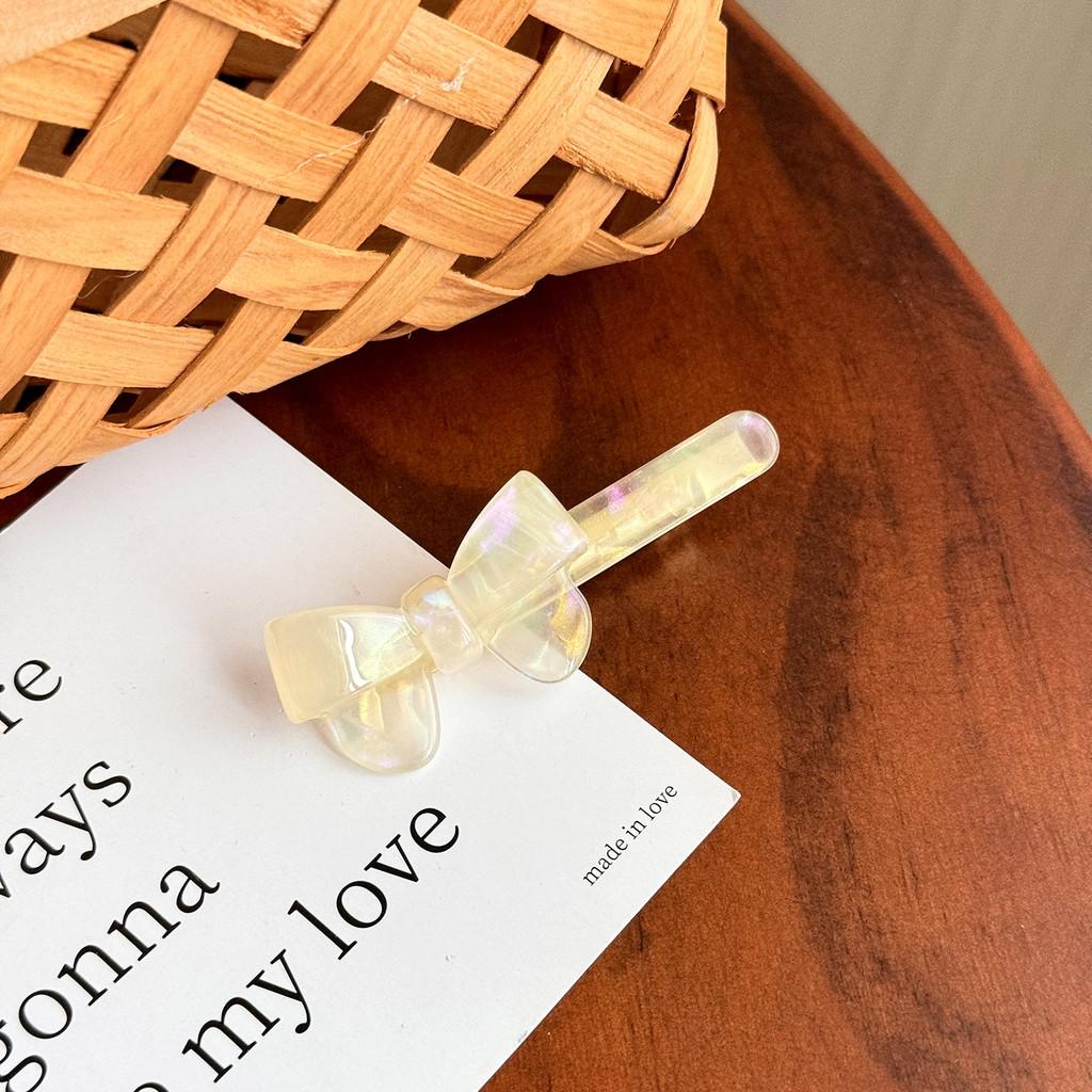 

Premium Bow Knot Hair Clip In Multiple Colors For Stylish Womens Hair Accessories Transparent Beige