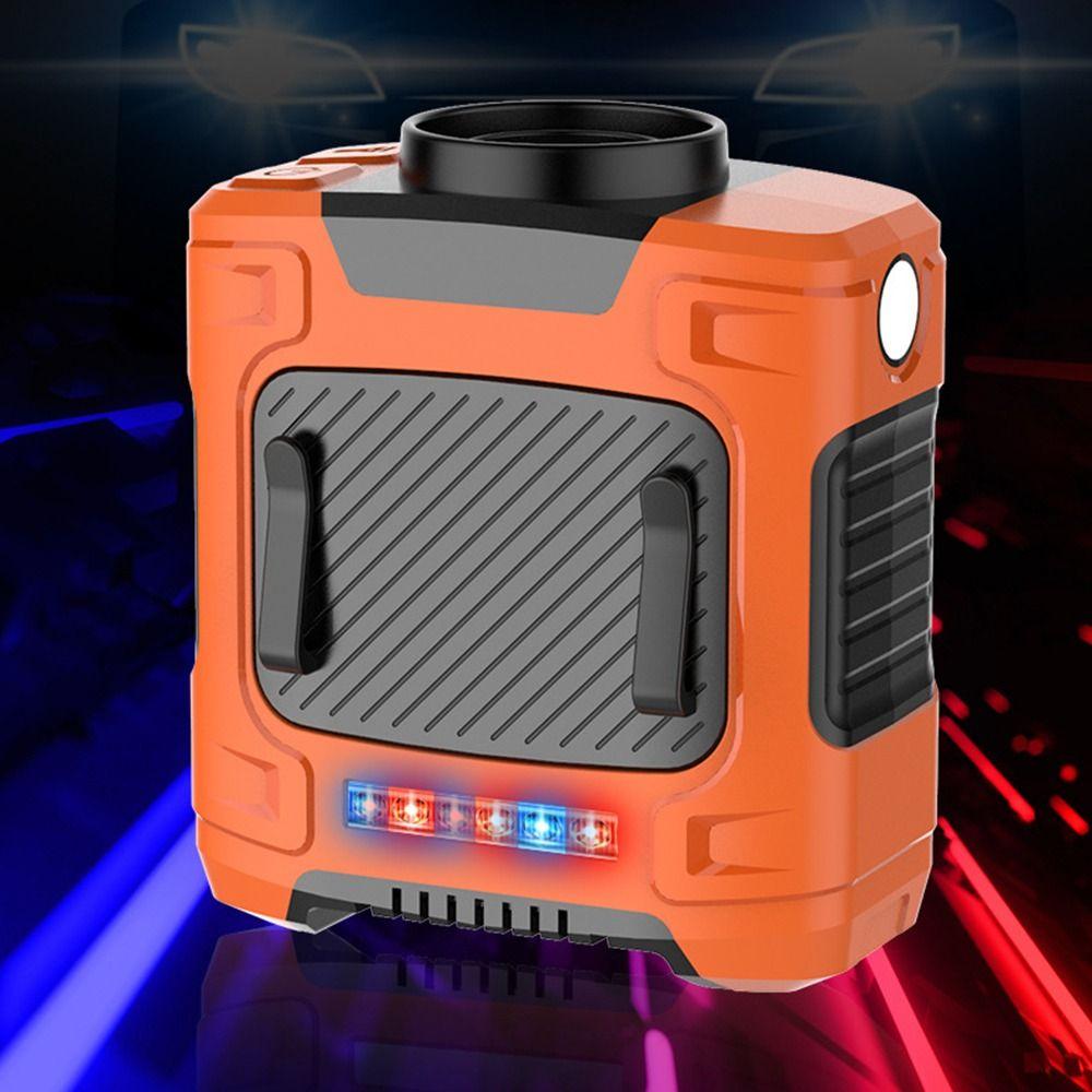 LED SOS Light Belt Clip Fan 10000mah Waist Hanging Fan Safe Portable Waist Fan  Outdoor