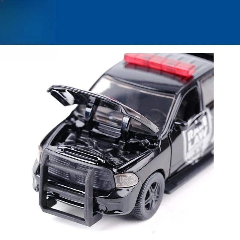 1/50 2309 Dodge RAM 1500 US Police Toy Pickup Car For Children Diecast Truck Model Collection Doors Openable Gift For Kid