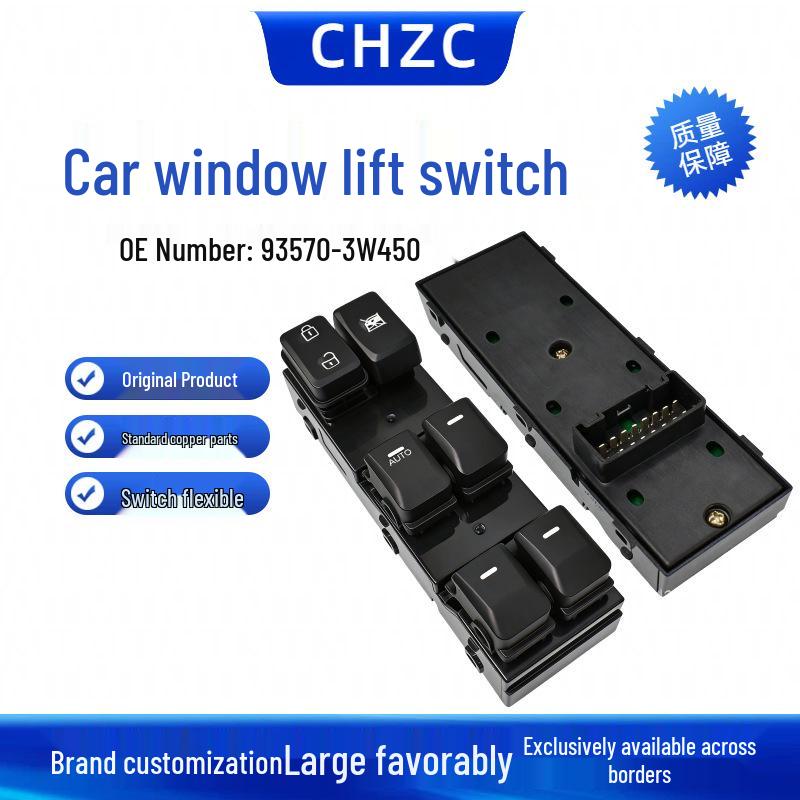 Electric Window Glass Lift Switch for Hyundai Kia Sportage (93570-3W400WK, 93570-3W450)